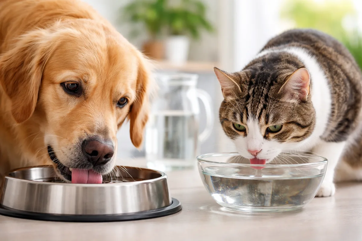 Les mystères de l'hydratation chez les animaux domestiques